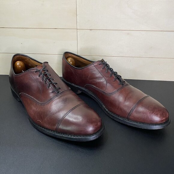 Allen Edmonds Park Avenue Cap Toe Oxfords Men's Size 9 D Dress Shoes Cordovan - Picture 11 of 11